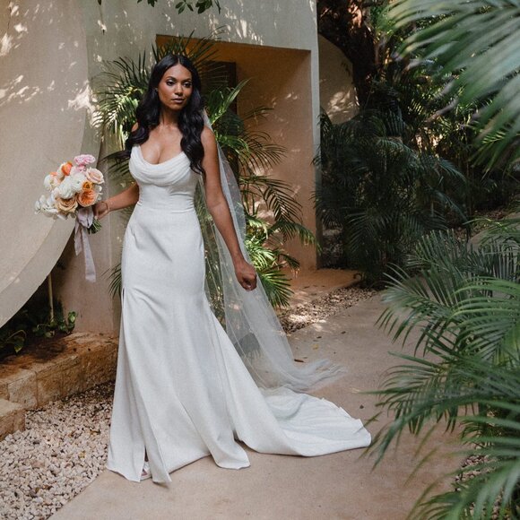 Sarah Seven Blanca Veil - Picture 4 of 4